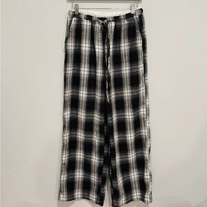 Black and White Plaid Pajama Pants